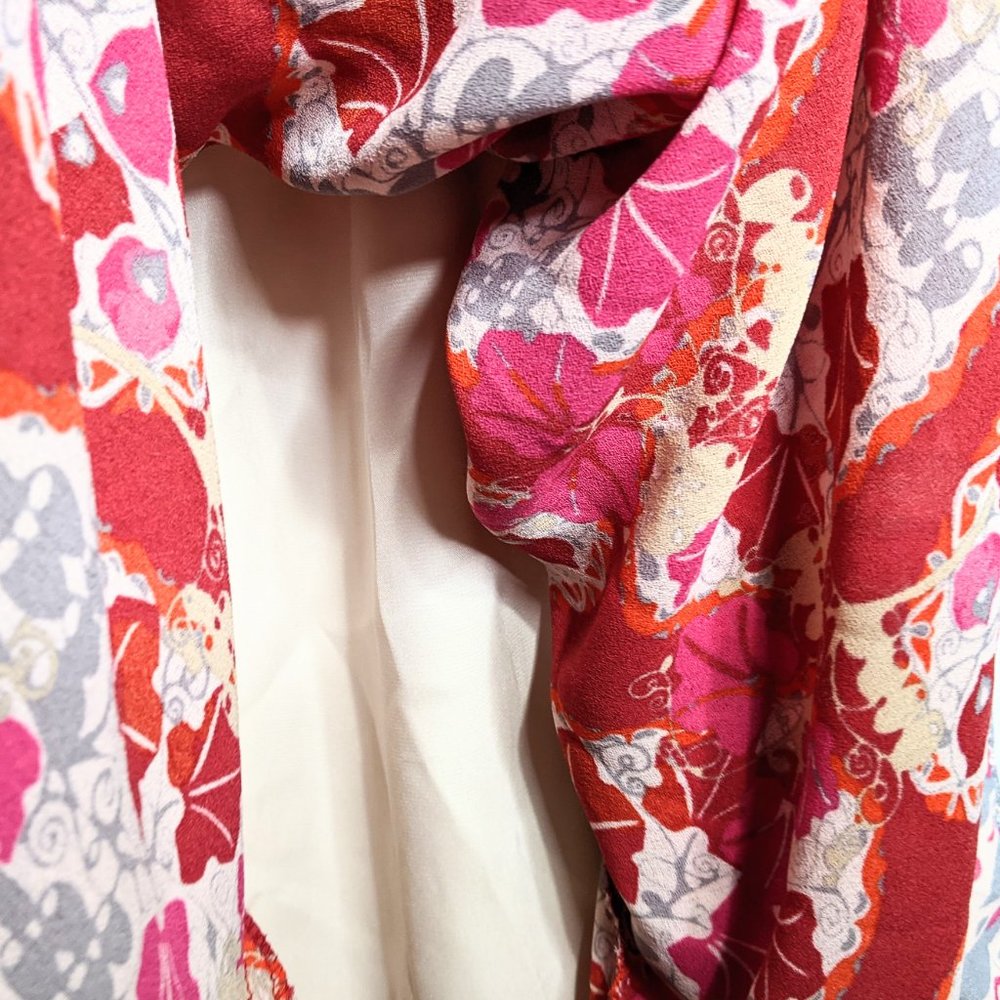 Chelsea & Violet Red Floral Puff Sleeve Maxi Dress - Picture 6 of 11